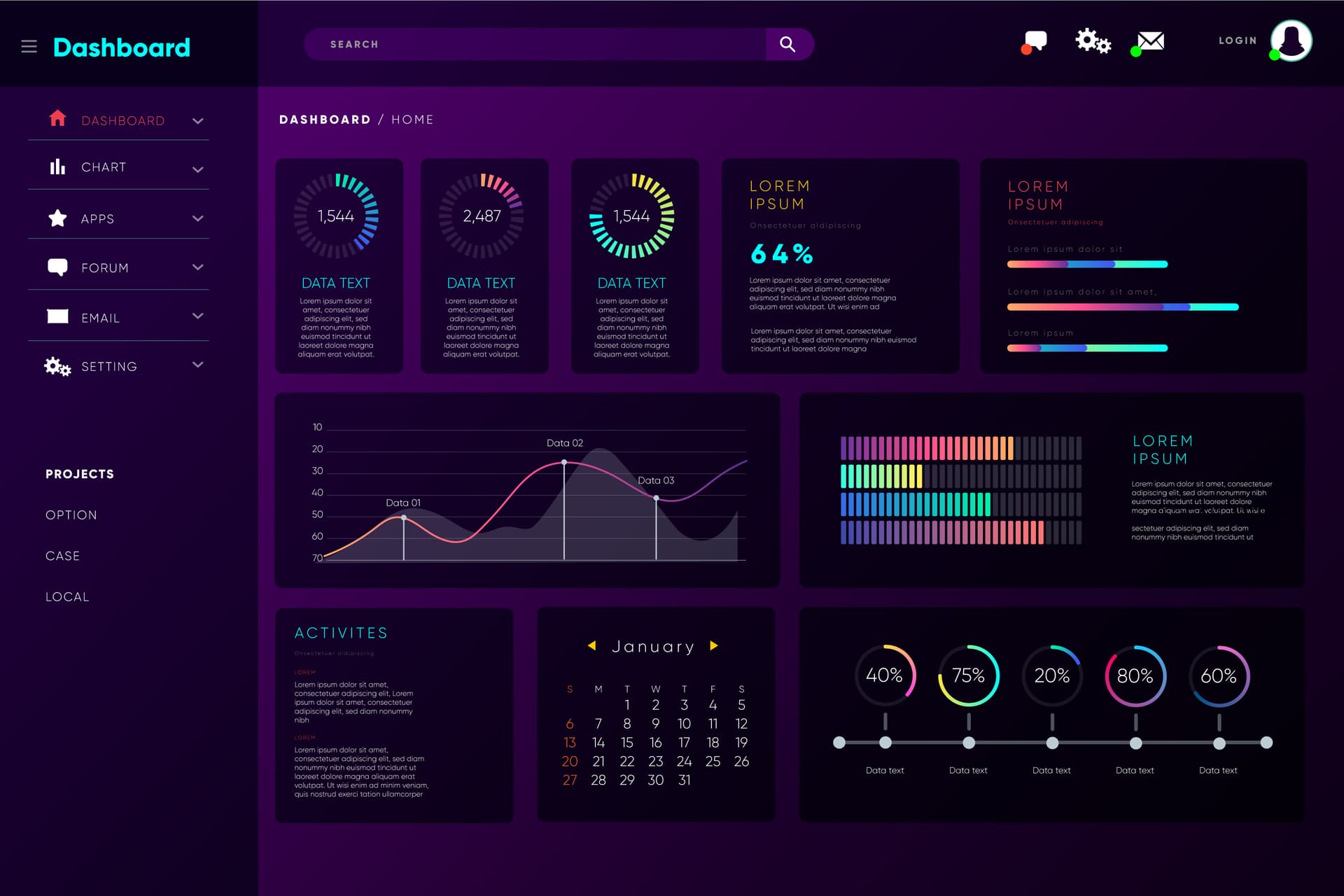 Admin Dashboards
